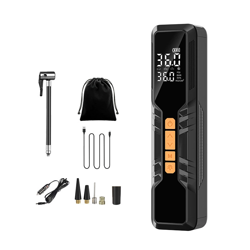 Интеллектуальный портативный автомобильный воздушный насос цифровой дисплей освещение шин Электрический автомобиль воздушный насос
