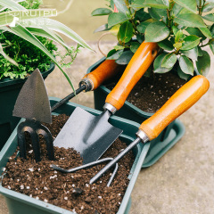 Flower planting shovel, flower gardening tool three-piece set, shovel, soil loosening flower shovel, household digging soil and flower planting small shovel