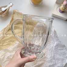 陶瓷水杯趣皿*‖咕噜咕噜大口风大容量玻璃杯果汁奶茶牛奶杯