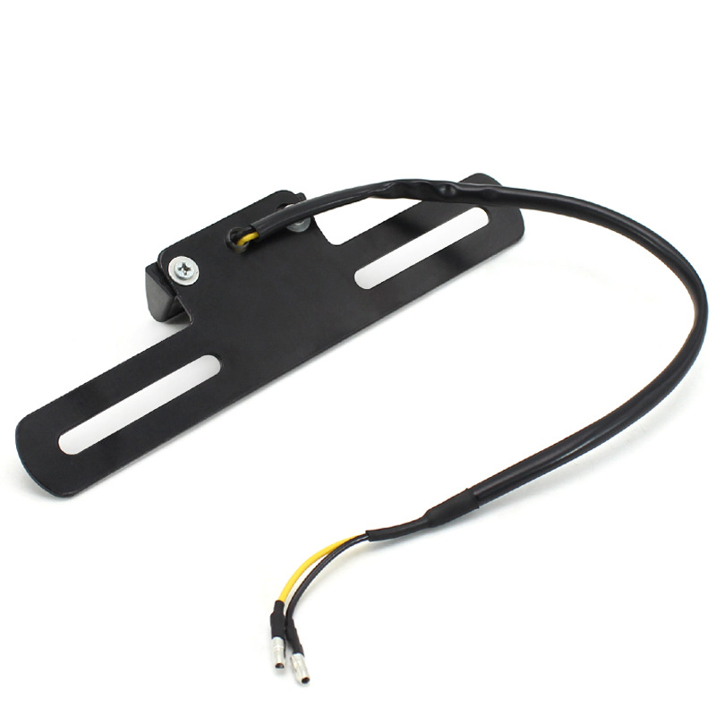 Accesorios de modificación de motocicleta Luz de matrícula LED Soporte de luz de matrícula Soporte de matrícula