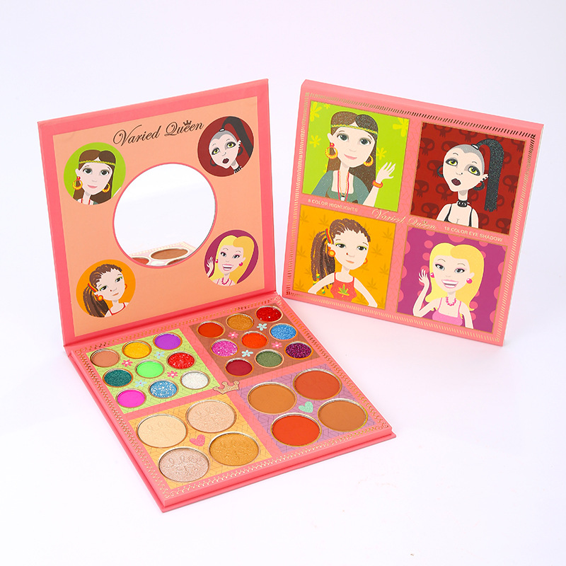 Plaque de fard à paupières de rêve mat 26 couleurs non décoloration ombre à paupières scintillante lifting haute brillance poudre fard à joues plaque intégrée_voghion.com