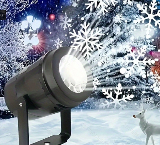 クロスボーダースノーフレークプロジェクターランプクリスマス装飾ライトレーザースポットライトホリデー雰囲気ステージLEDレーザープロジェクターランプ|undefined