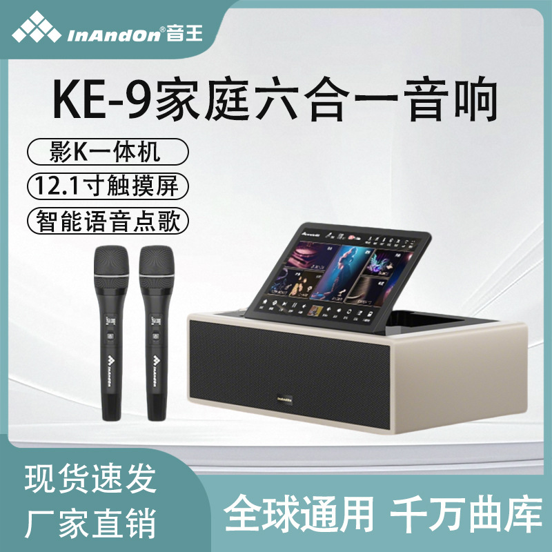 Inandon Yinkong 12.1inch Six-In-One Ke-9 International Version Karaoke Machine Home Theater Ktv Commercial Audio