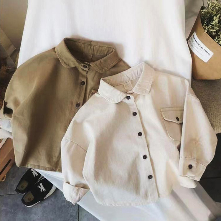 Autumn Season Casual Simple Style Streetwear Solid Color Cotton Polyester T-shirts & Shirts