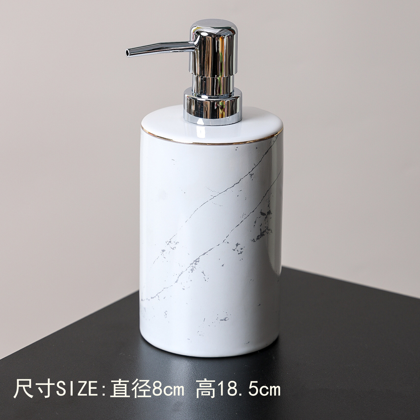 Botella de loción de cerámica de baño de hotel, botella dividida, champú a presión, gel de ducha, loción de manos, acondicionador, botella vacía