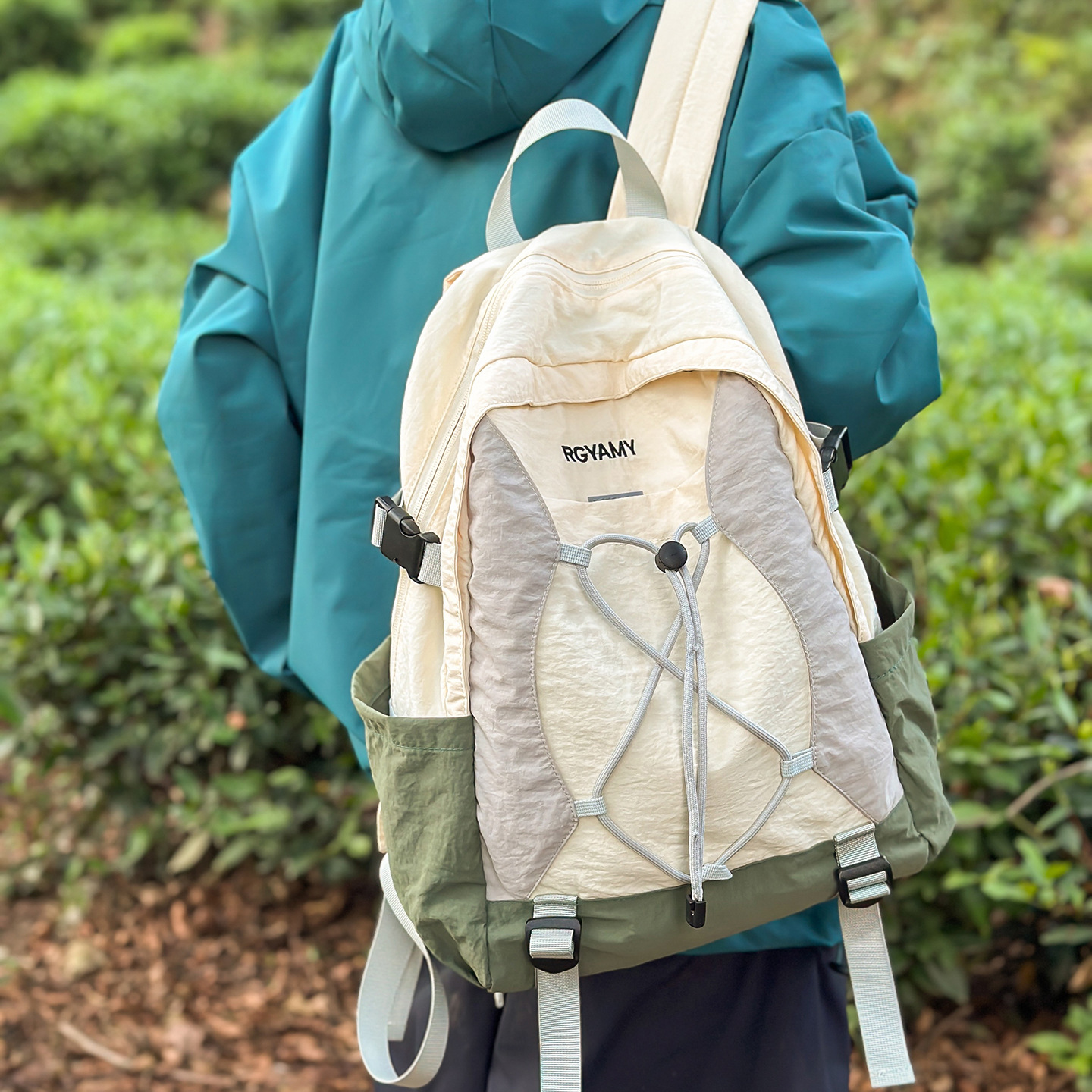 Forest Style Ins New High-Looking Fresh and Sweet Contrasting Color Mountaineering Bag Outdoor Hiking Large Capacity Backpack