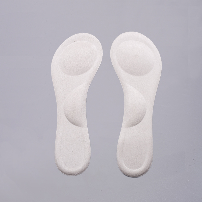 En stock suministro de zapatos de tacón alto esponja arco 3/4 almohadilla absorción de choque absorción de sudor suave superficie antideslizante de tela media almohadilla de ajuste de código