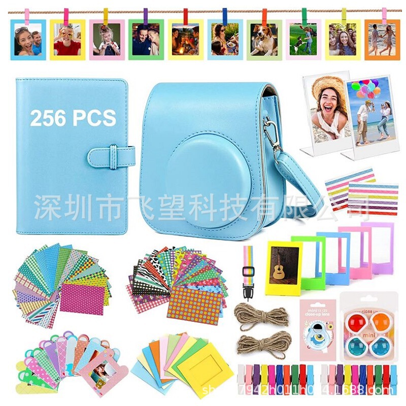 Polaroid instax mini 11 Accessories Set 14-in-1 Camera Bag 256 Photo Album Filter Selfie Mirror Photo Frame Polaroid instax mini 11 Accessories Set 14-in-1 Camera Bag 256 Photo Album Filter Selfie Mirror Photo Frame