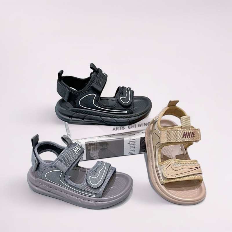 2026 New Kidsren's Sandals, Small and Medium-Sized Kidsren's Shoes, Light Soft-Soled Boys' Beach Shoes, Vietnamese Sandals