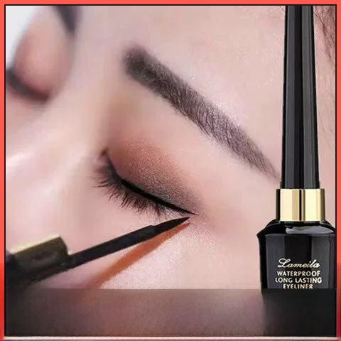 Lameila Eyeliner Waterproof and Sweat-Proof Non-Smudge Long-Lasting Multi-Specification Eyebrow Pencil Mascara Set Makeup Hard