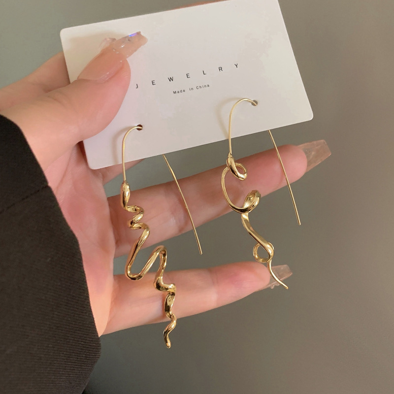 Fashion Snake Alloy Plating Womenu0027S Drop Earrings 1 Pair