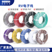 rv电线软线0.5单芯多股0.75铜芯电子线1.5平方控制电源电柜连接线