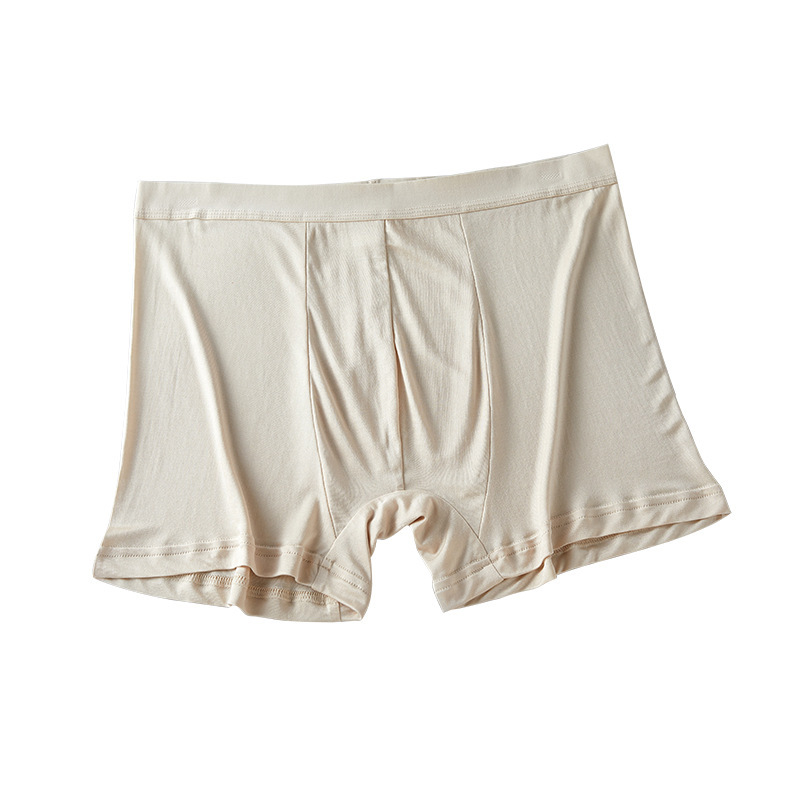 High quality 100% Silk men's boxer U convex bag double-layer fabric breathable non-stuffy mulberry silk men's underwear