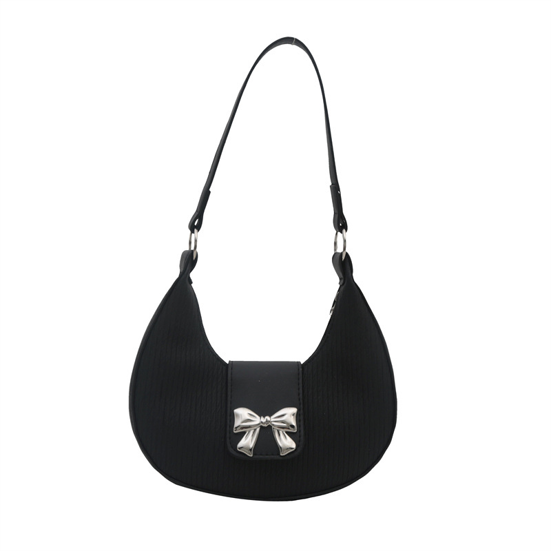 Bolsa debajo de la axila temperamento de alto valor facial bolso de mujer nicho de diseño bolso de hombro de invierno 2024 nuevo temperamento de arco mujer