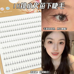 Order single-cluster false eyelashes for lazy little wild cats, girl group style, natural grinding and small flames, simulated eyelashes self-wedding