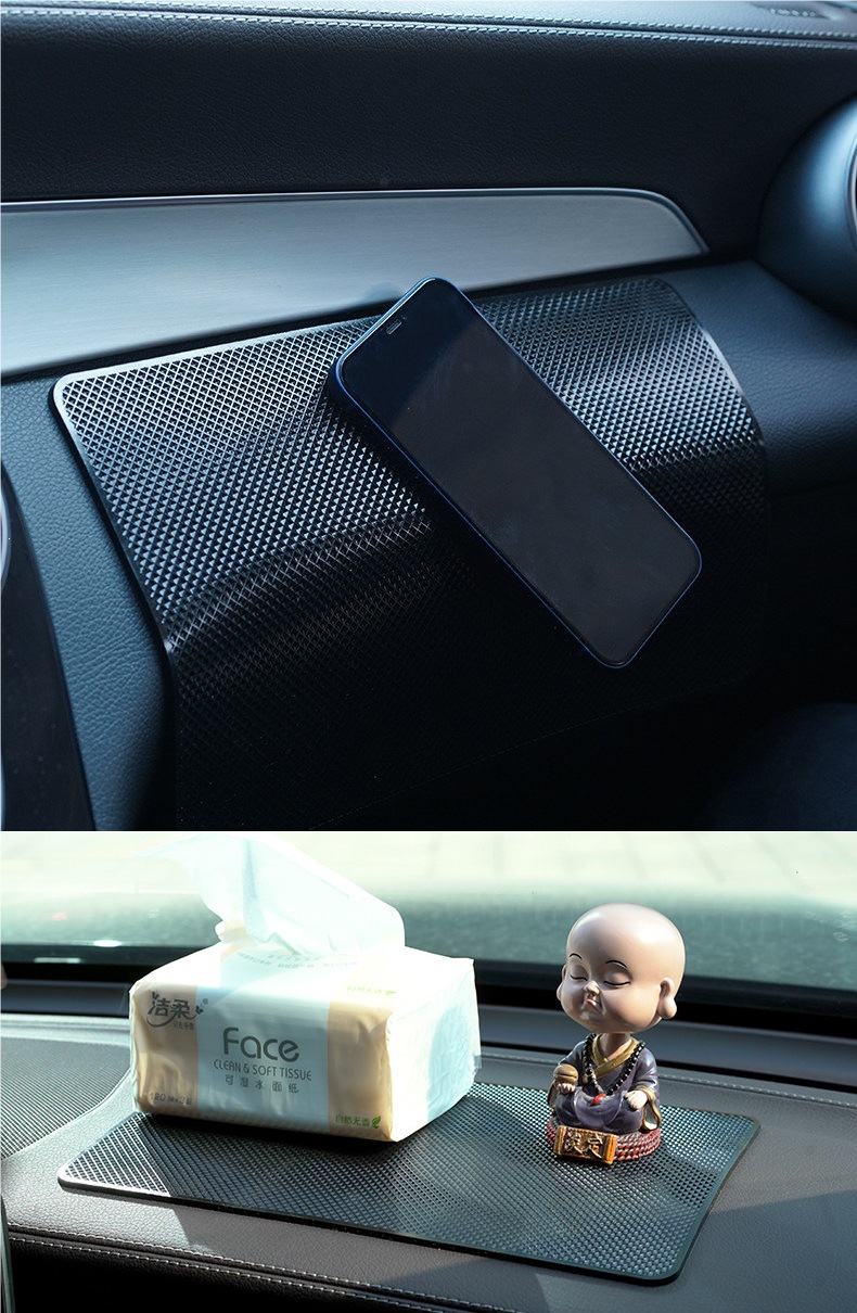 Car anti-slip mat, car accessories storage mat, in-car dashboard phone and accessory holder, high-temperature resistant