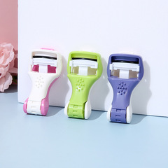 廠家供應彩色手動睫毛夾 摺疊塑料睫毛夾 便攜廣角雙色拼接睫毛夾