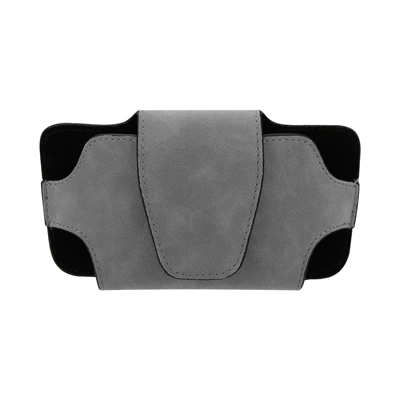 Car Glasses Clip/Bill Clip Visor Magnetic Portable Sheepskin Suede - 3035-glasses-clip-silver-gray