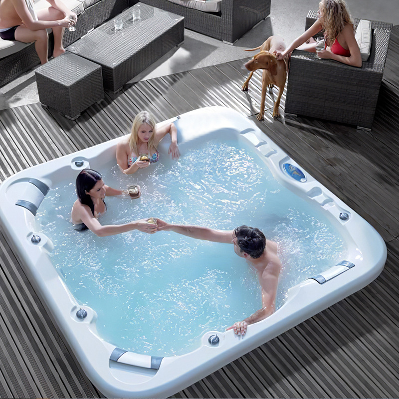 KERIKON surfing jacuzzi inteligente termostático calentamiento al aire libre spa piscina acrílica spa bañera doméstica
