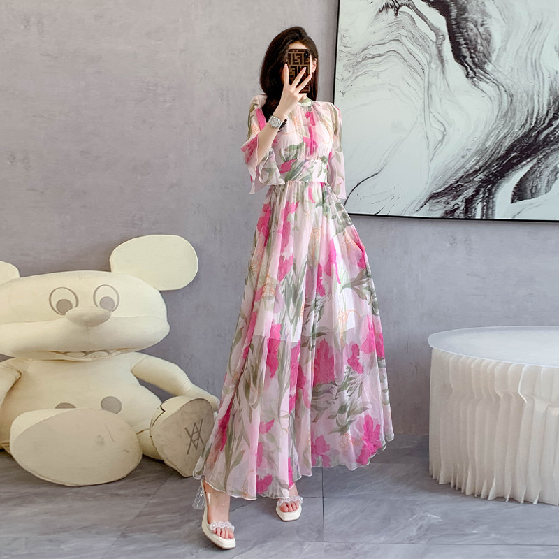 2024 Women's New Summer Beach Vacation to Ankle Fairy Super Long Floor dress