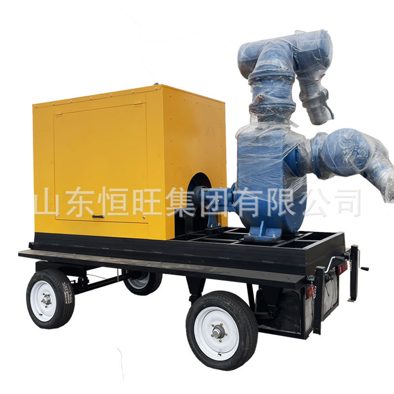 Vehículo de bomba de control de inundaciones, drenaje municipal móvil, rescate de emergencia, vehículo de bomba de motor diesel, vehículo de bomba autocebante de gran flujo