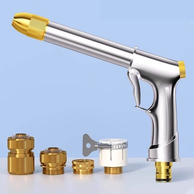 High pressure car wash water gun Super Strong Pressure for Washing - all-metalhigh-pressure-heavy-duty-metal-lance-metal-quad-connector