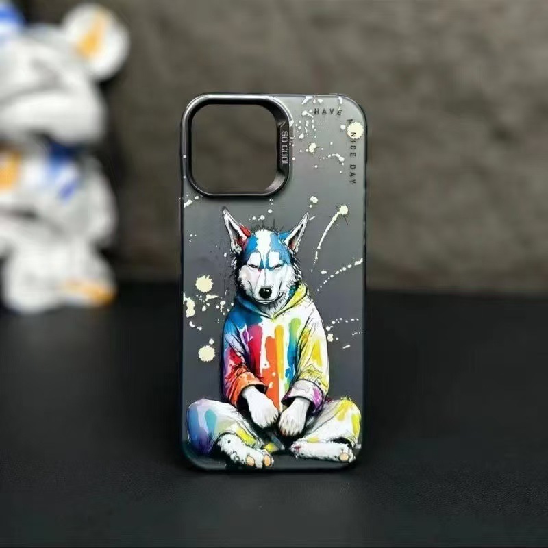 Nuevo ojo cachorro para iPhone 16 funda para teléfono móvil Apple 15promax/14 anti-caída 13pro12 Europa y América