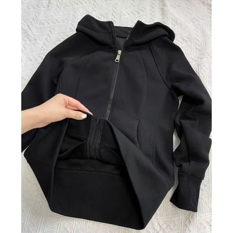 In-Stock American-Style Hooded Sweatshirt Jacket for Women, Autumn 2025 New Slim-Fit Petite Slimming Versatile Export Taiwan In-Stock American-Style Hooded Sweatshirt Jacket for Women, Autumn 2025 New Slim-Fit Petite Slimming Versatile Export Taiwan