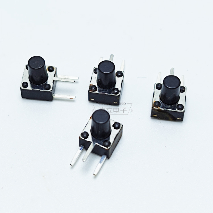 轻触按键开关贴片6X6X9边三脚耐温按键开关
