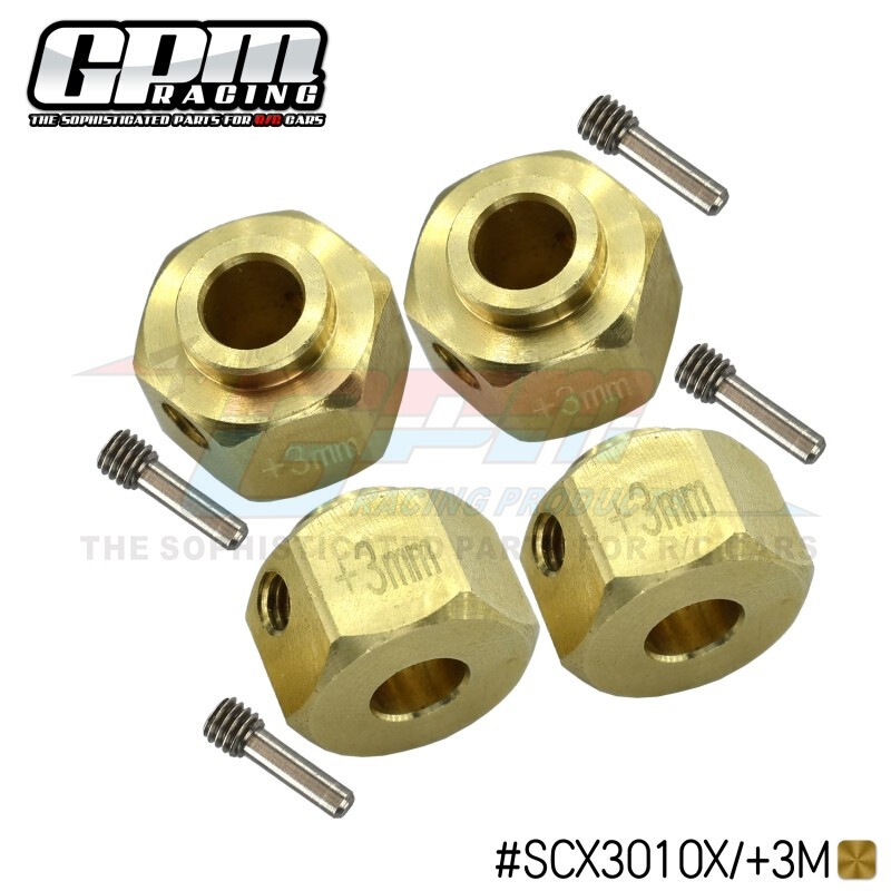 Remote control car toy Axial AXI03007 SCX10 III Jeep copper hexagonal coupler widened by 3MM Remote control car toy Axial AXI03007 SCX10 III Jeep copper hexagonal coupler widened by 3MM
