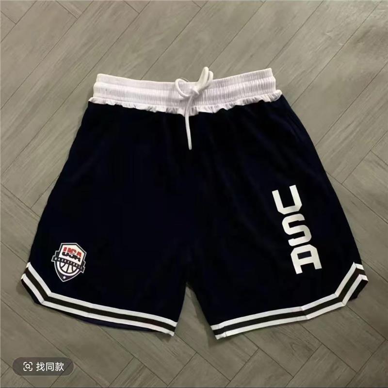 Usa American Team Durant Men's Basketball Shorts American-Style Loose Summer Training Running Kidsren's Quick-Drying Breathable Ball Shorts