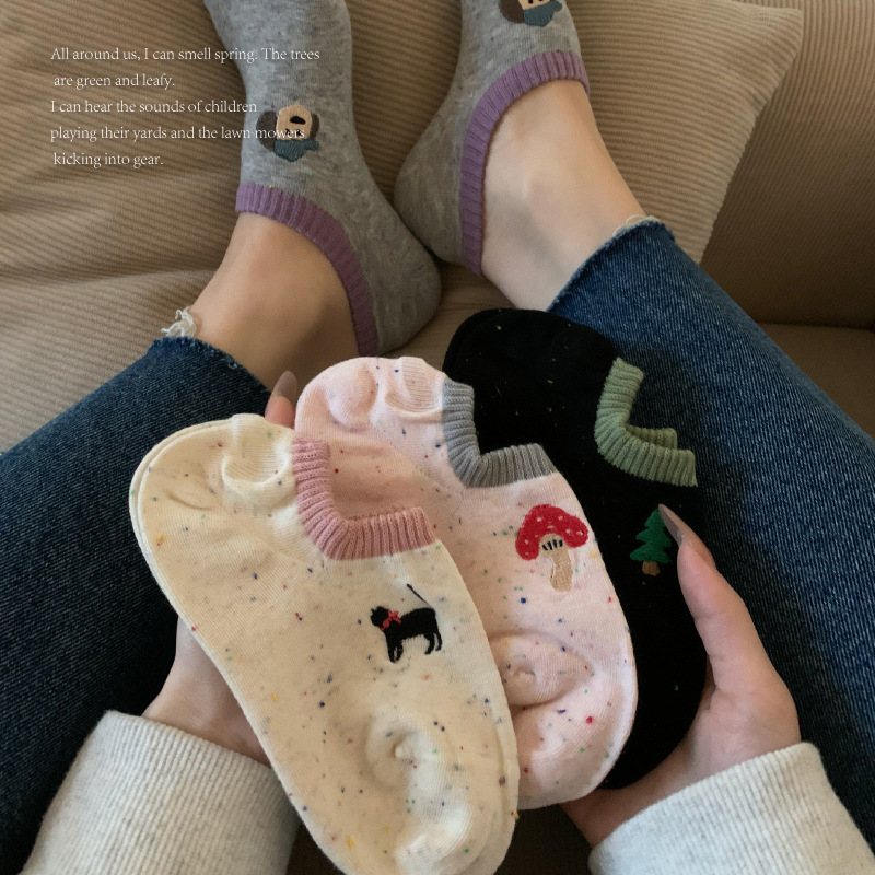 Cartoon Socks Women's Boat Socks Summer Thin Cotton Socks Point Yarn Ins Trendy Korean Style Cute Shallow Mouth Summer Short Socks Cartoon Socks Women's Boat Socks Summer Thin Cotton Socks Point Yarn Ins Trendy Korean Style Cute Shallow Mouth Summer Short Socks