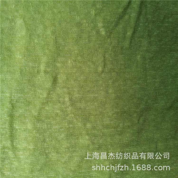 亚麻针织弹力布面料 麻棉混纺针织弹力布 麻混纺针织布 棉麻平纹