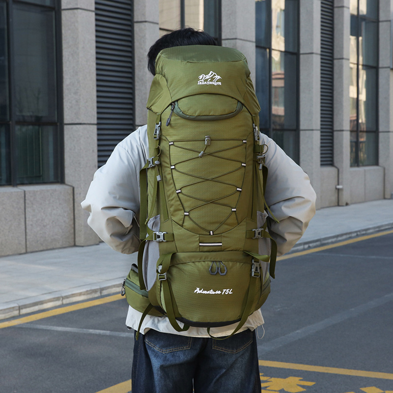 新しい屋外負担軽減旅行登山バッグ大容量ランニング用品スポーツバッグ拡張ハイキングバックパック|undefined