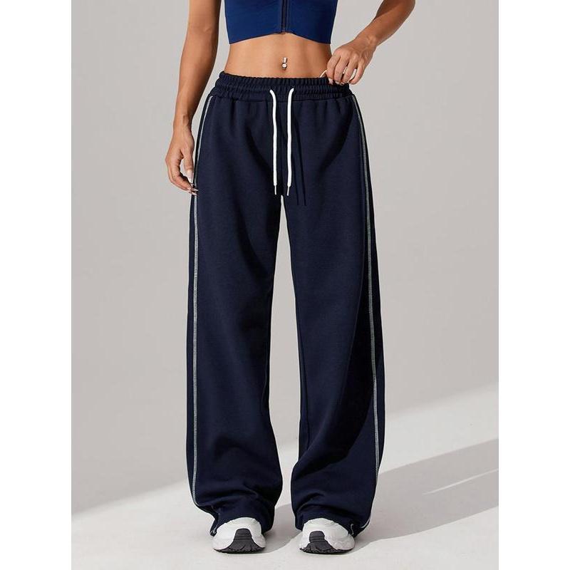 Women's Side Striped Pants Casual Comfy Breathable Trousers|undefined
