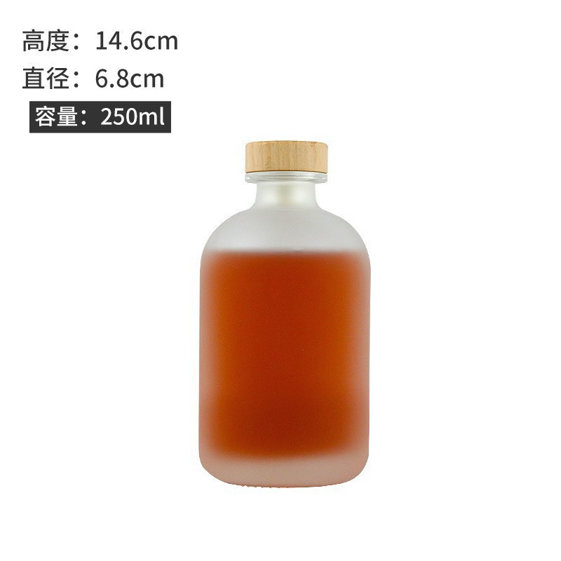 Venta al por mayor una botella de vino blanco Jin 250ml botella de vino pequeña botella de vino de 18 años 500ml botella de vino de fruta de vidrio transparente sellada