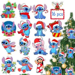 32ピースクリスマスツリーの装饰-2024クリスマスツリーの装饰セット、クリスマス新年パーティー休日ペンダント