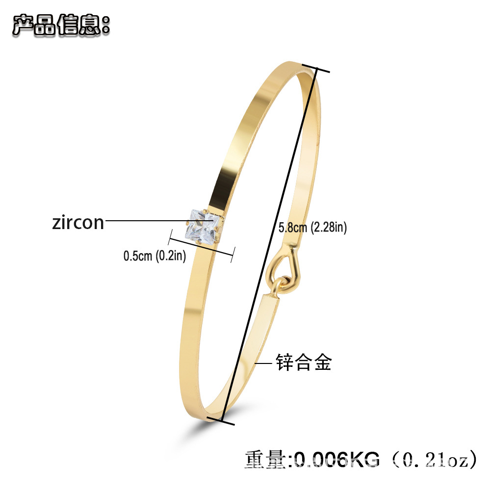 New Trendy Zinc Alloy Simple Bracelet display picture 16