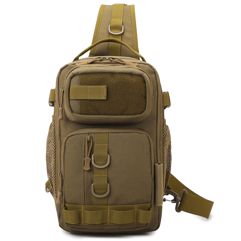 Luya Bag Fishing New Waterproof Chest Bag for Men and Women Outdoor Camouflage Multi-Functional Cycling Bag Travel Shoulder Crossbody Bag