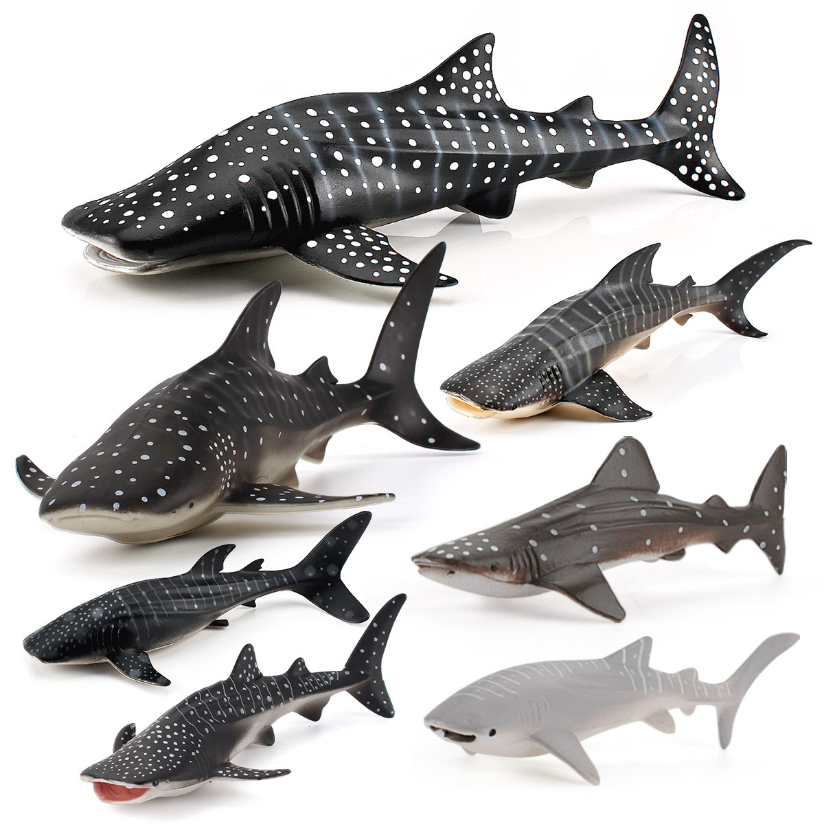 Exportación transfronteriza simulación cognitiva infantil animal marino ballena modelo submarino biológico estático tiburón decoración juguete