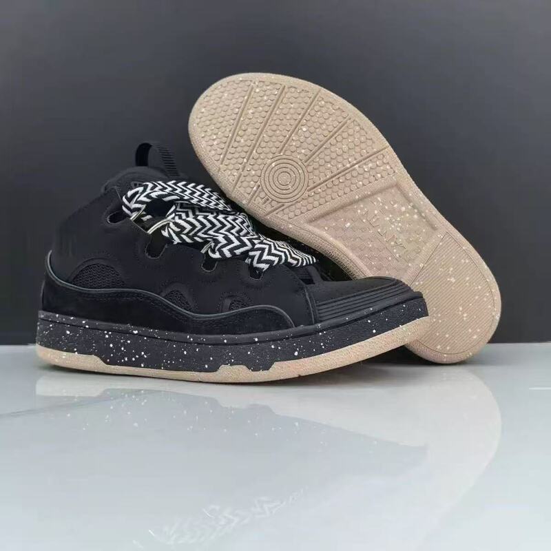 Foreign Trade Casual Sports Shoes Dopamine Trendy Wave Fashion Loafers Thick-Soled Lace-Up Dad Shoes German Training Shoes for Men and Women