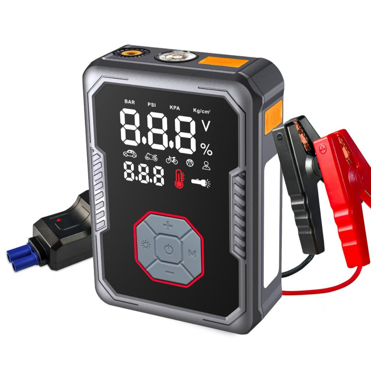 多功能  高达1.6升汽油柴油发动 峰值1500A  汽车应急启动电源