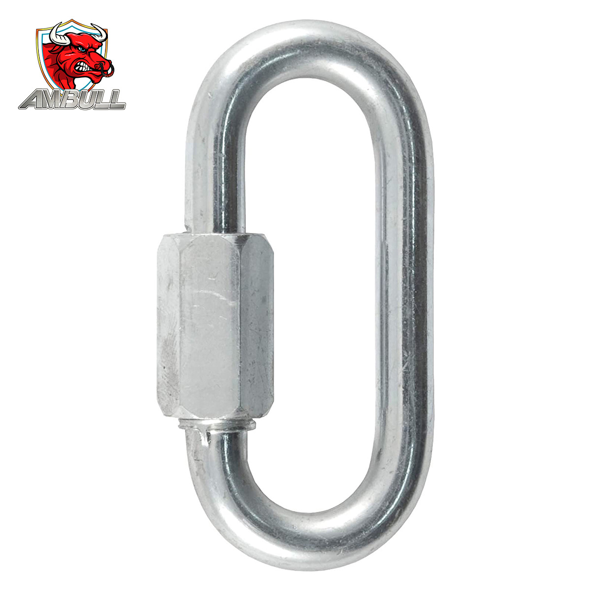 户外铁镀锌登山扣 跑道型快速连接环链条接头  量大有货