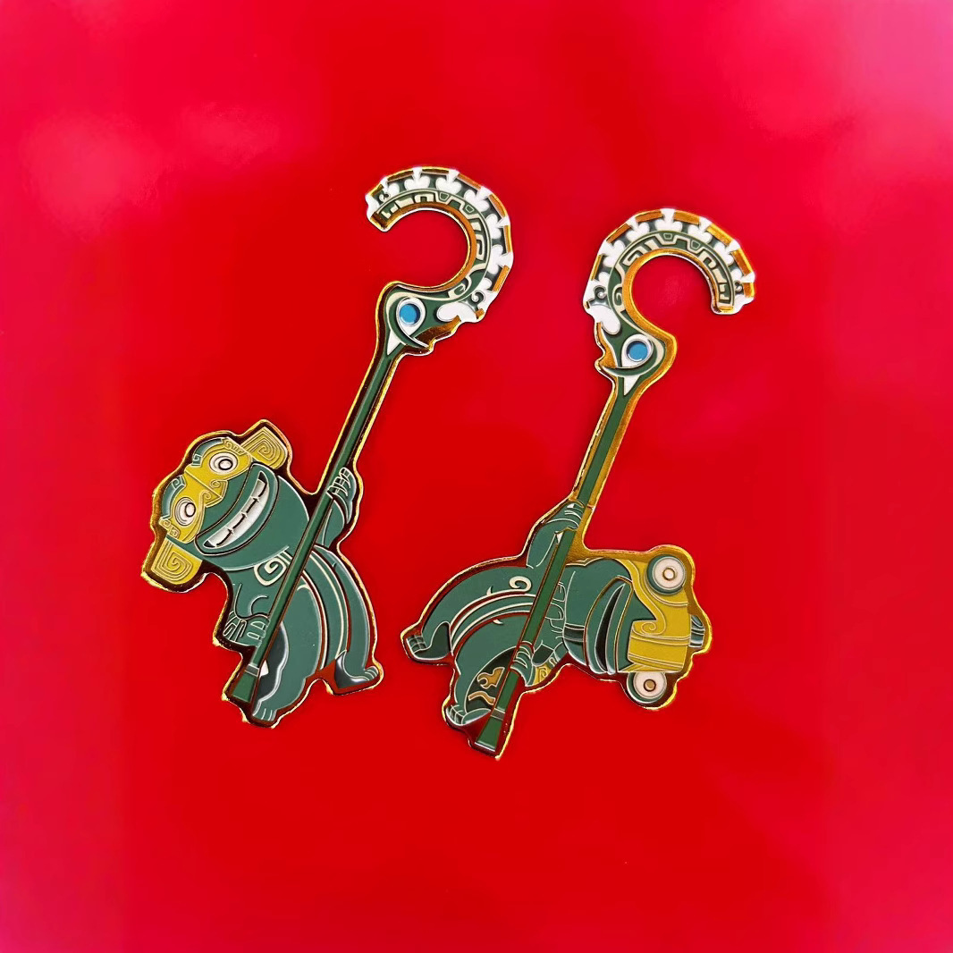 Nezha's Devil Boy Naohai Series Encantamiento periférico Bestia Imán de refrigerador Colección magnética Adhesivo exquisito conmemorativo Pegatinas de alto valor