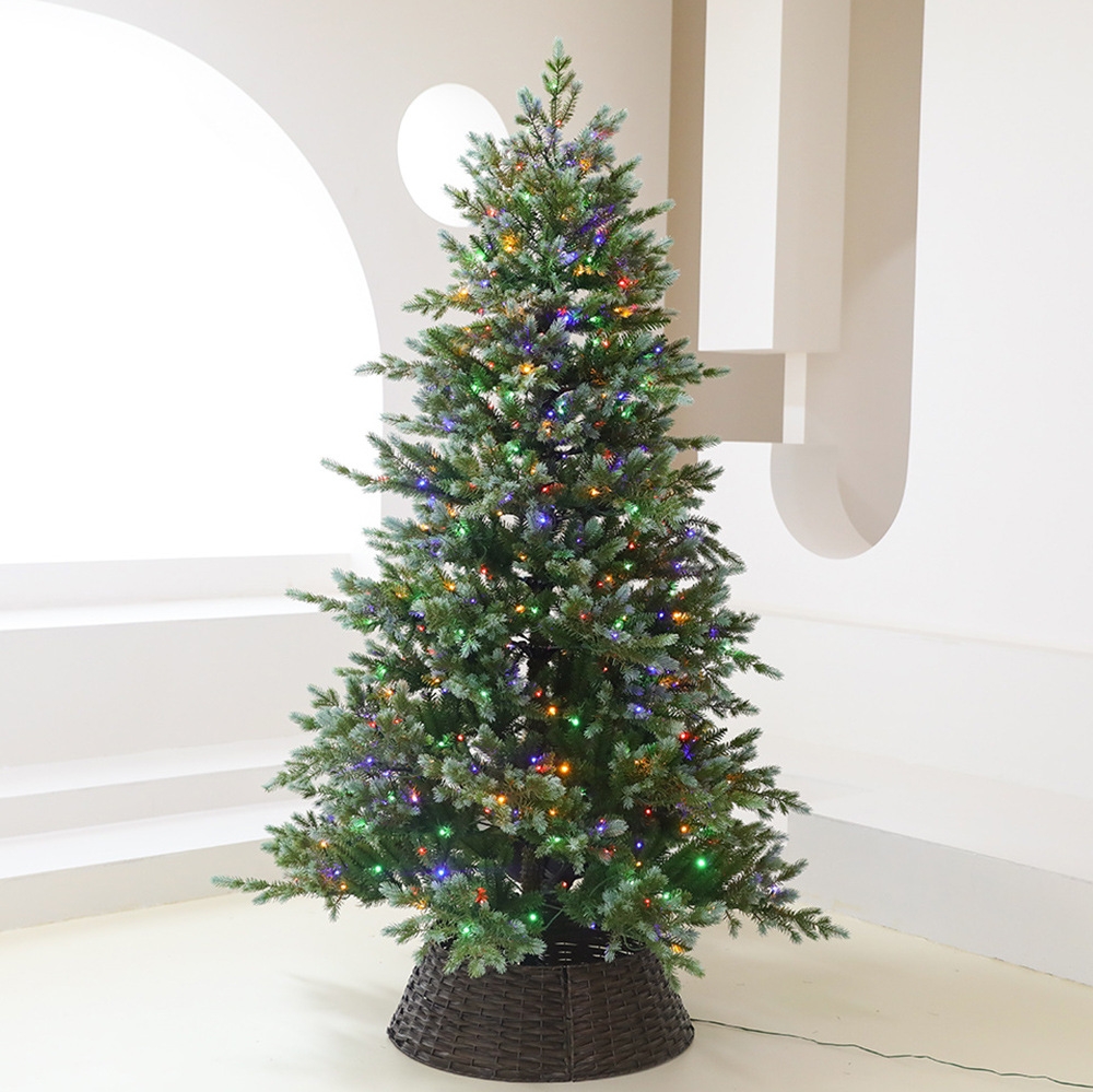 Decoraciones de Navidad 1,5/1,8/2,1 árbol de Navidad PE cifrado árbol decorativo luces LED tienda adornos de la ventana
