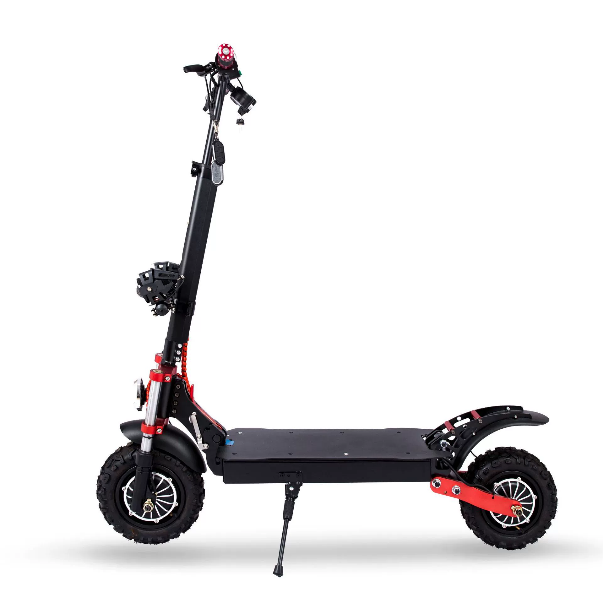 Экспортная внешнеторговая модель 11-дюймового 1200-ваттного двухмоторного внедорожного складного электросамоката для взрослых с двумя колесами