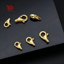 进口铜本色811仿银扣龙虾扣 高品质项链扣手链扣 DIY环保配件批发