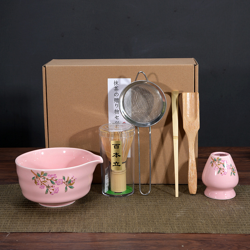 Japonés Matcha tazón Matcha túnica canción té herramientas de pedido taza de té de cerámica taza de té mezclador Matcha cepillo taza de té