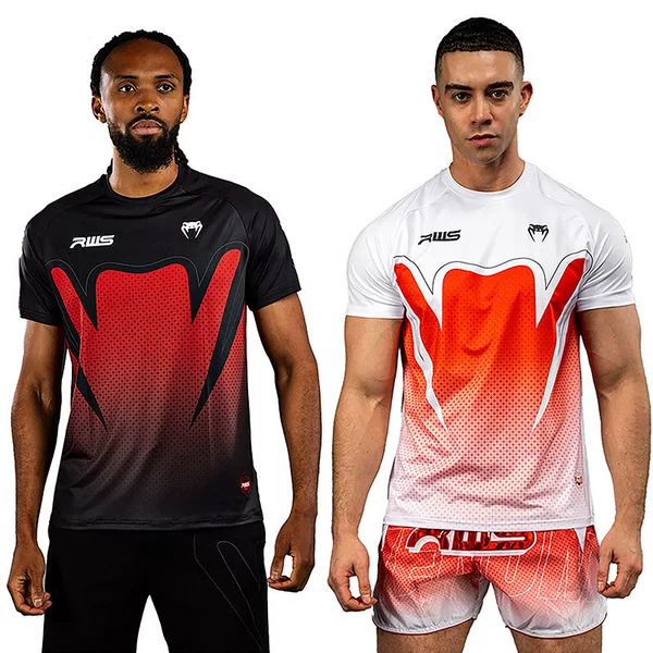 Boxing training, jiu-jitsu, anti-abrasion, high-elastic fitness, unisex, children's, tight-fitting PRO T-shirt for sanda and basketball