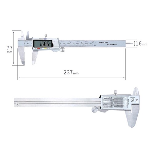 ETOPOO stainless steel caliper 0-150mm electronic digital display vernier caliper 0.01mm with depth measuring rod